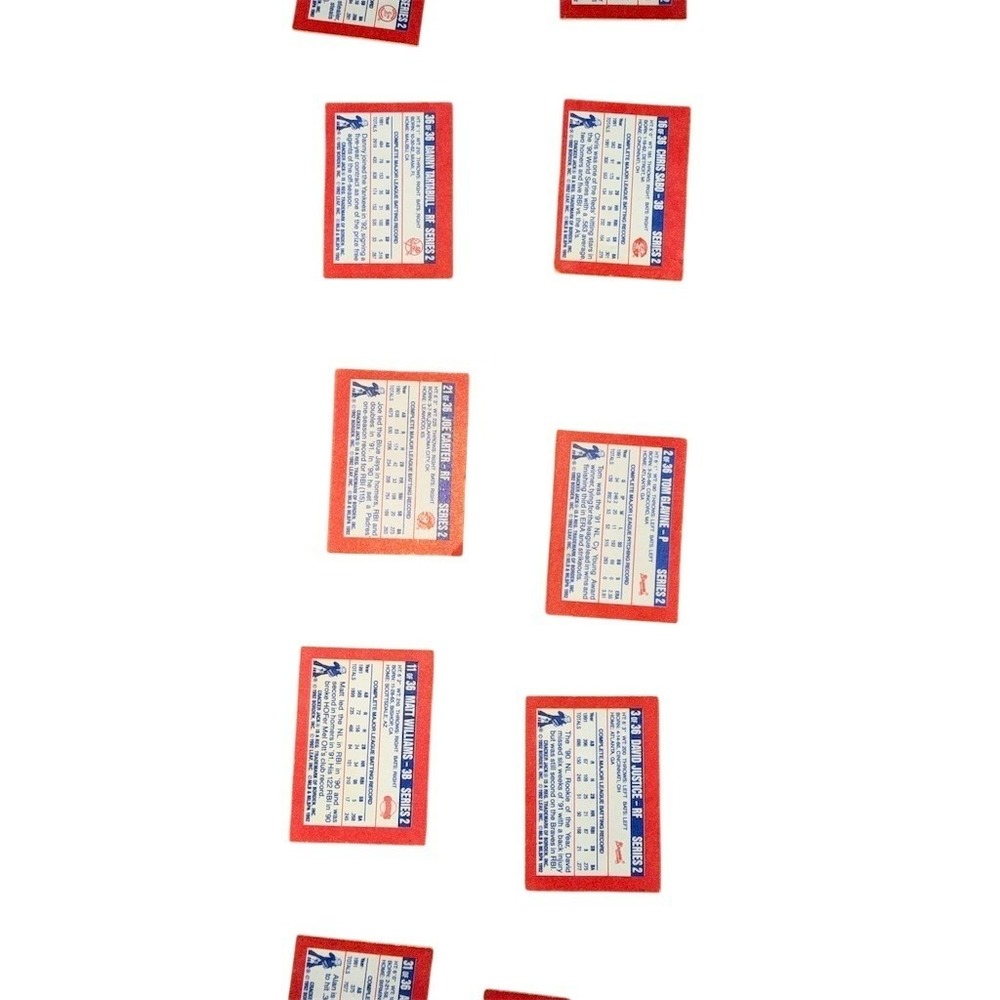 1992 Donruss Mini Baseball Card Lot 15 Cards + Wrapper Insert Henderson - Picture 8 of 10